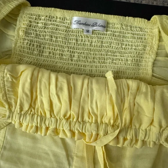 FINAL PRICE!! Frankie’s Bikinis Christa Yellow Dress - Picture 5 of 8